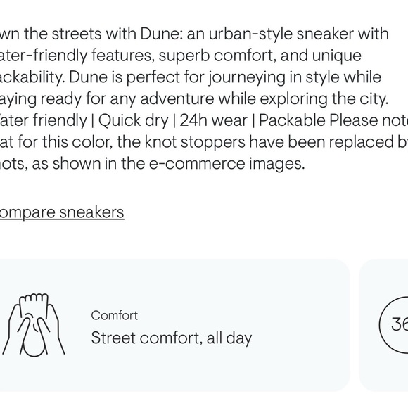 TROPICFEEL Dune waterproof packable sneakers onyx white unisex 8/10.5 $129 - Picture 3 of 11